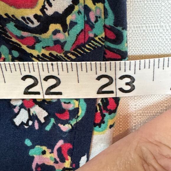 CHICO’s Paisley Button Down Shirt Size 3/XL Cotton Lightweight Summer‎ Coastal - Picture 6 of 9